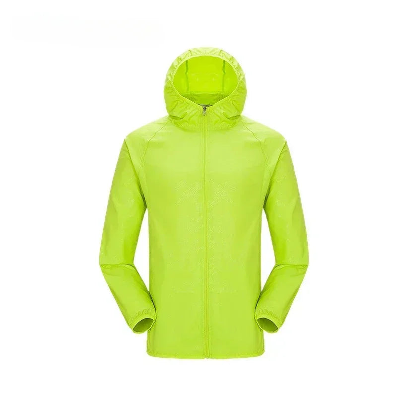 Camping Rain Jacket Men Women Waterproof Sun Protection Clothing Fishing Hunting Clothes Quick Dry Skin Windbreaker With Pocket